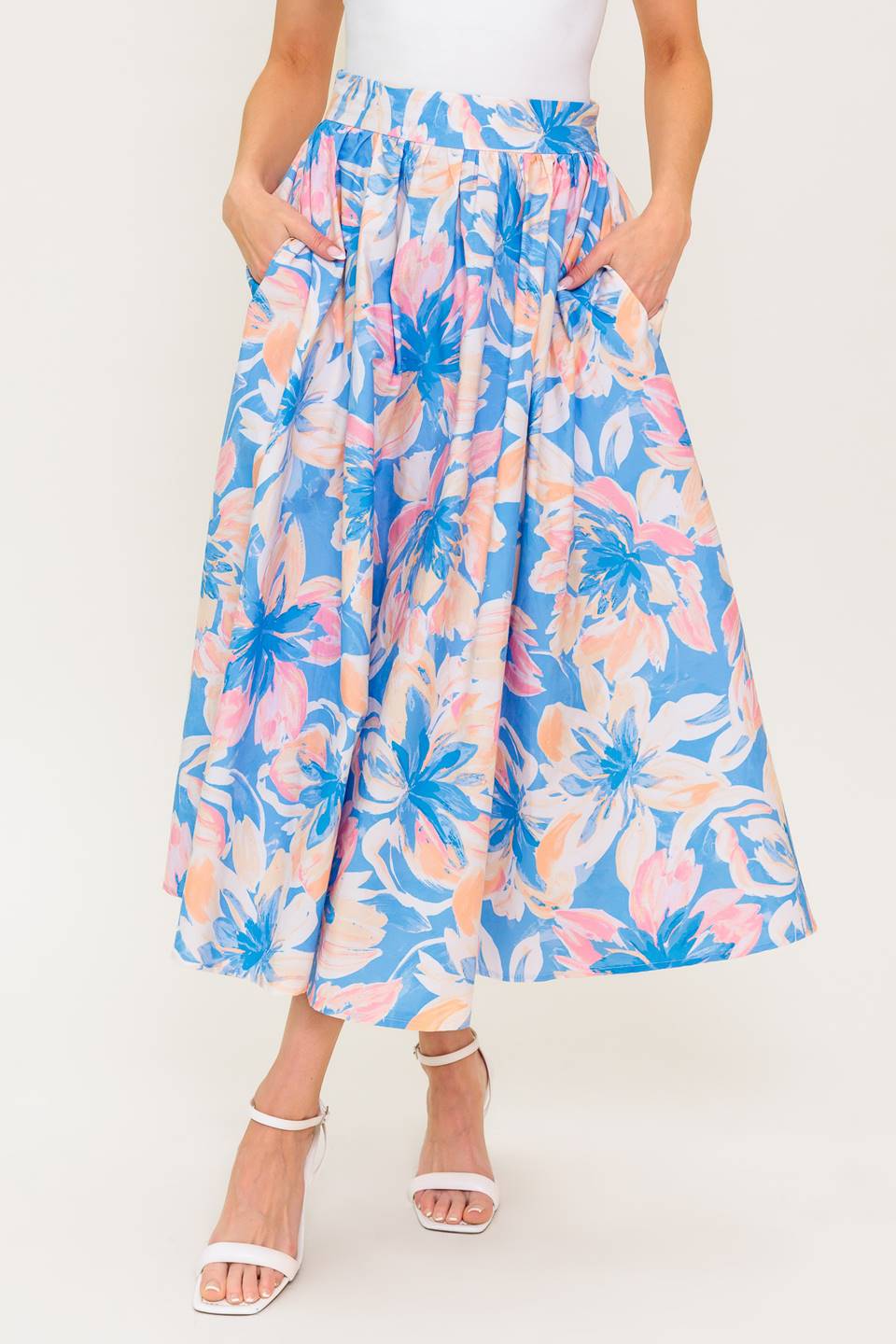 GOLDEN HOUR HARMONY WOVEN TOP AND SKIRT SET Flying Tomato